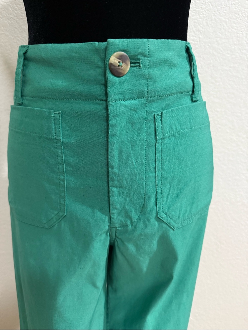 Maeve The Colette Green Wide Leg Pants Size 29 - Picture 3 of 9